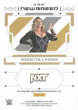 2023 Donruss Elite WWE - New Breed Autographs #NB-NLY Nikkita Lyons Back