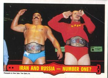 1985 O-Pee-Chee WWF Pro Wrestling Stars Series 2 #45 Iran and Russia - Number One? Front