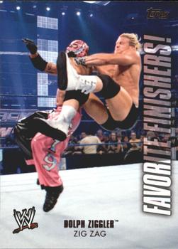 2010 Topps WWE - Favorite Finishers #FF1 Dolph Ziggler Front