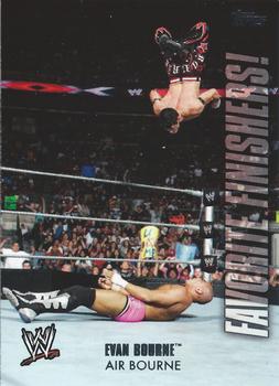 2010 Topps WWE - Favorite Finishers #FF6 Evan Bourne Front