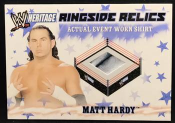 2007 Topps Heritage III WWE - Ringside Relics #NNO Matt Hardy Front