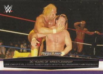 2014 Topps WWE Road to Wrestlemania - 30 Years of Wrestlemania #2 Hulk Hogan & Mr. T Defeat 