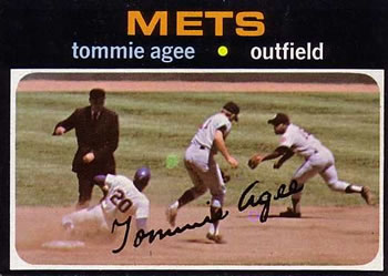 1971 Topps #310 Tommie Agee Front