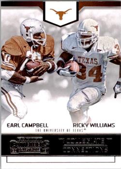 2016 Panini Contenders Draft Picks - Collegiate Connections #22 Earl Campbell / Ricky Williams Front