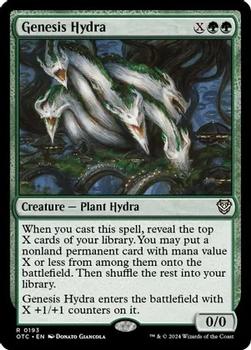 2024 Magic: The Gathering Outlaws of Thunder Junction - Commander Decks #0193 Genesis Hydra Front